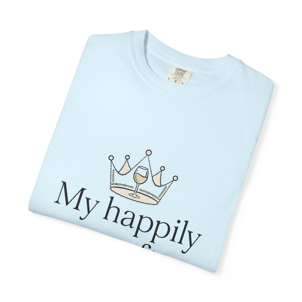 Divorced & Thriving Shirt "My Happily Ever After Started Over" | Funny Wine Crown Graphic Tee | Divorce Party Gift for Her | Self Love Sarcastic Shirt