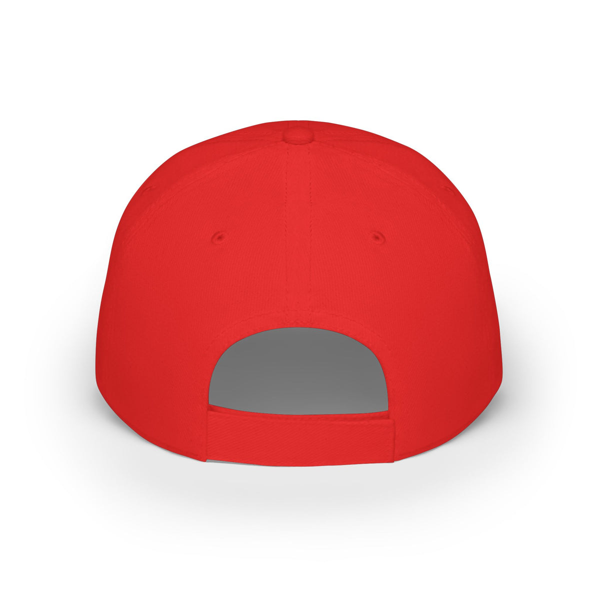Child of Divorce Baseball Cap — Red Low-Profile Hat with Bold Text