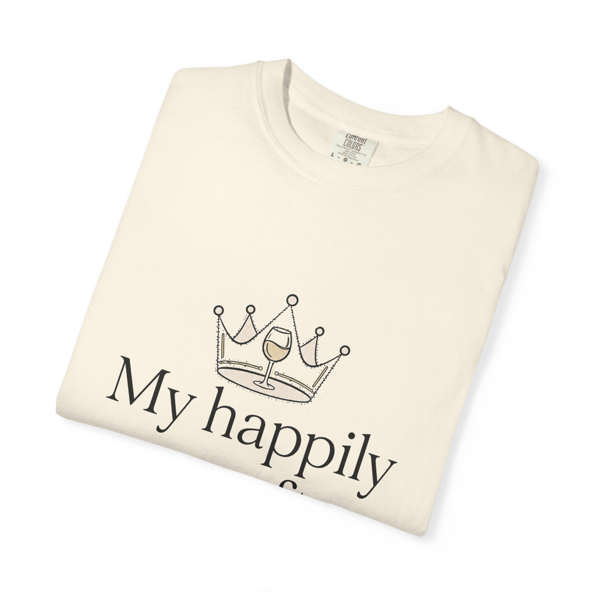 Divorced & Thriving Shirt "My Happily Ever After Started Over" | Funny Wine Crown Graphic Tee | Divorce Party Gift for Her | Self Love Sarcastic Shirt