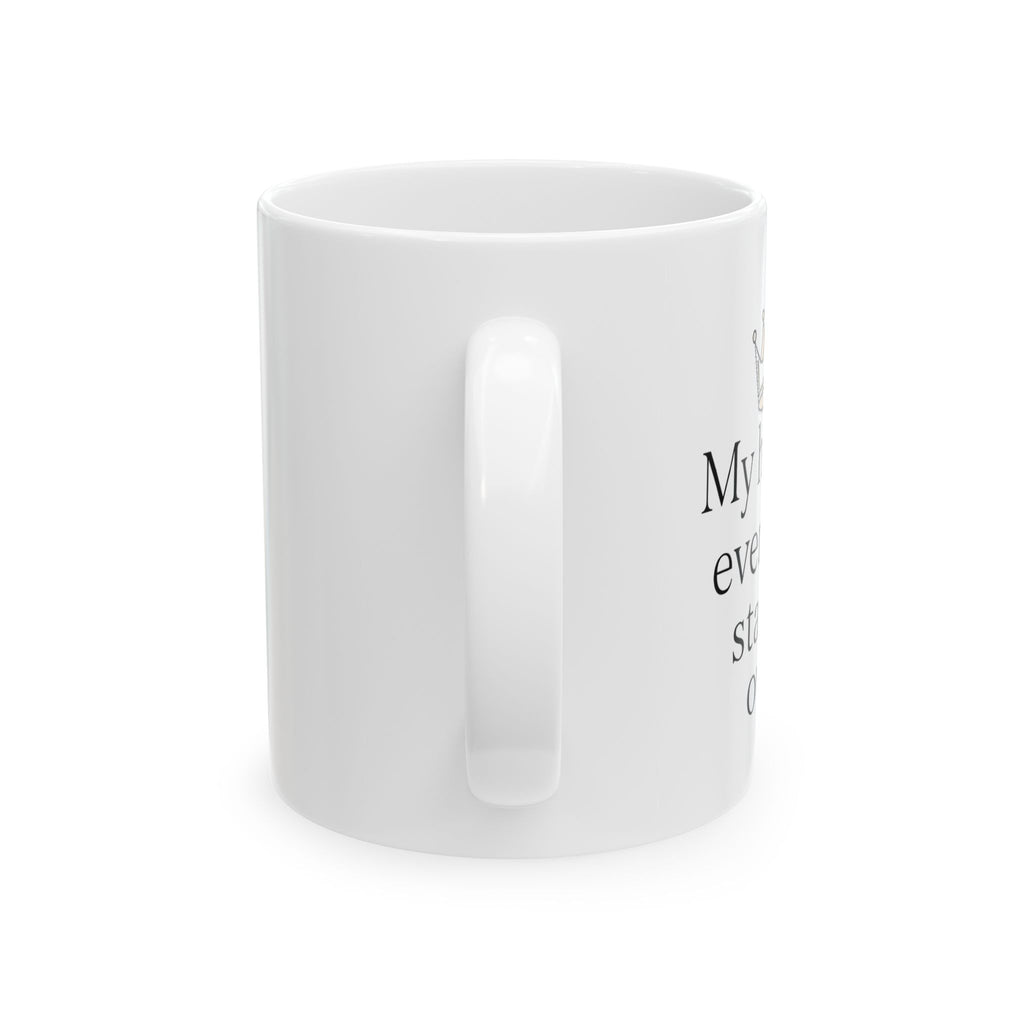 "My happily ever after started over" Ceramic Coffee mug Humor Divorce Seperation Gift
