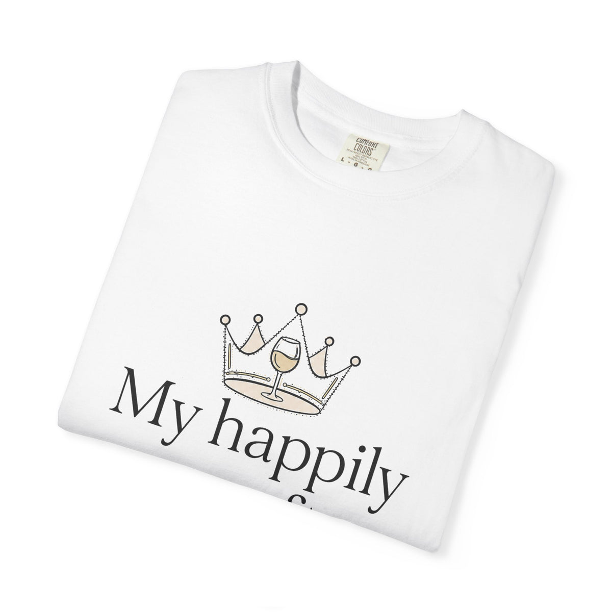 Divorced & Thriving Shirt "My Happily Ever After Started Over" | Funny Wine Crown Graphic Tee | Divorce Party Gift for Her | Self Love Sarcastic Shirt